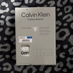Calvin Klein Cotton Stretch Jock Straps in White